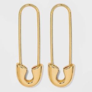 Sugarfix by BaubleBar Safety Pin Threader Earrings